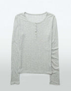 AE Long Sleeve Henley T-Shirt