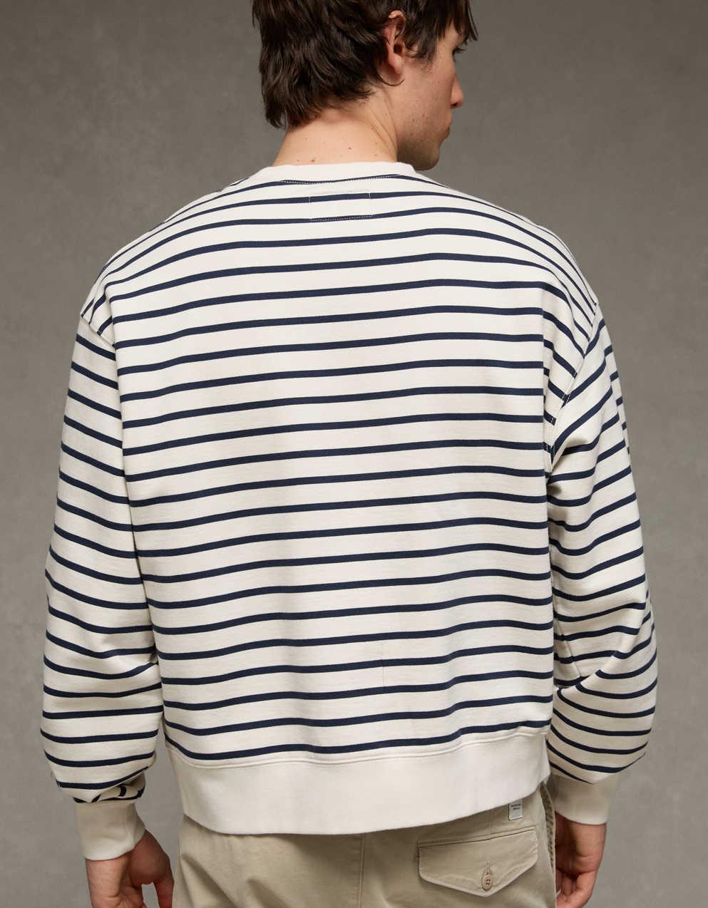 AE Laidback Luxe Striped Sweatshirt