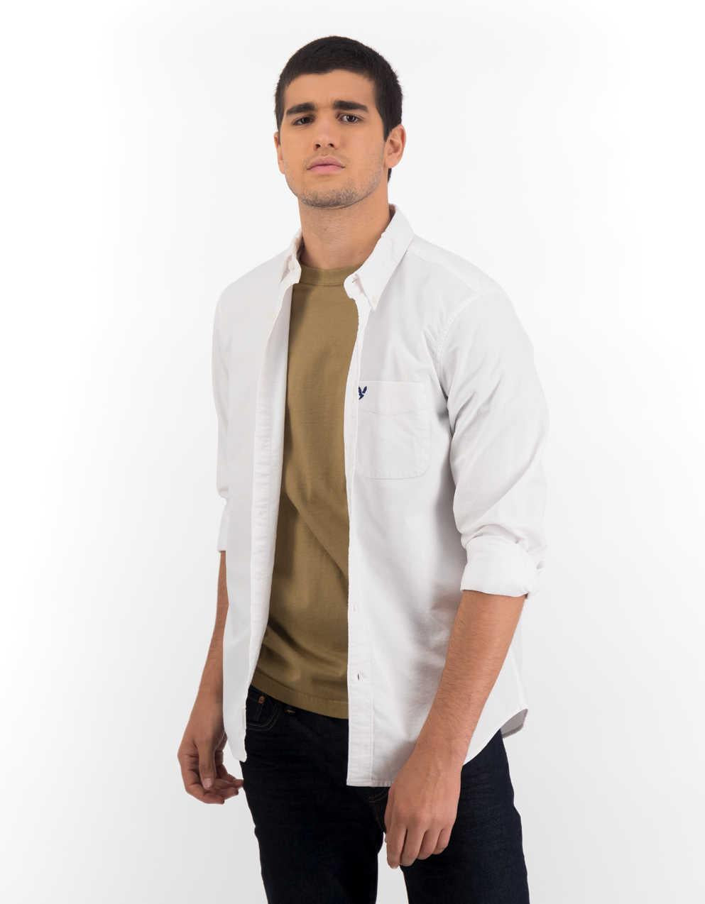 AE Slim Fit Flex Oxford Button-Up Shirt