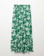 AE Mid-Rise Tiered Ruffle Maxi Skirt