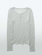 AE Long Sleeve Henley T-Shirt