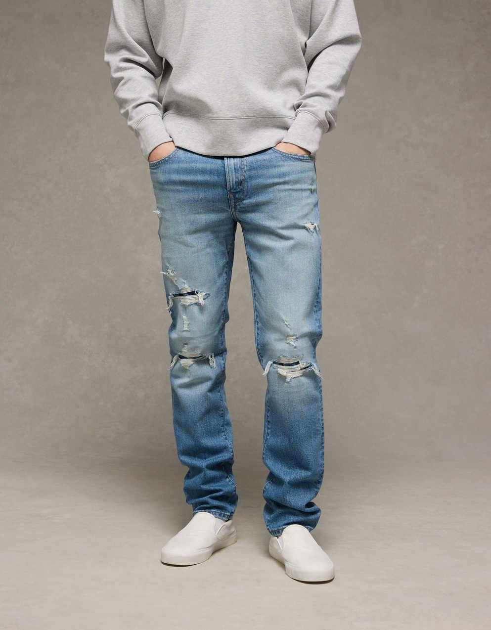 AE Patched Slim Straight Jean