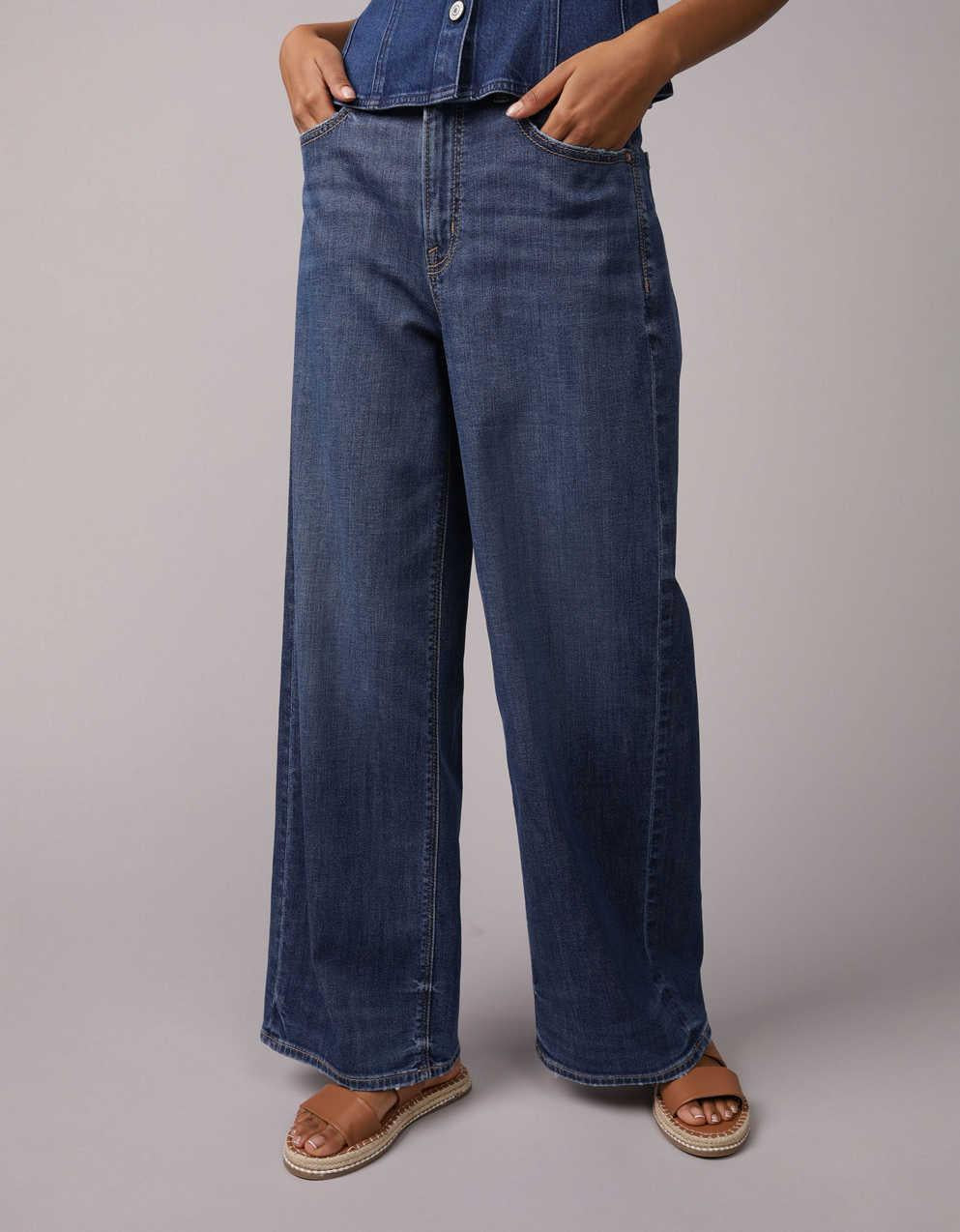 AE Super High-Waisted Baggy Wide-Leg Jean