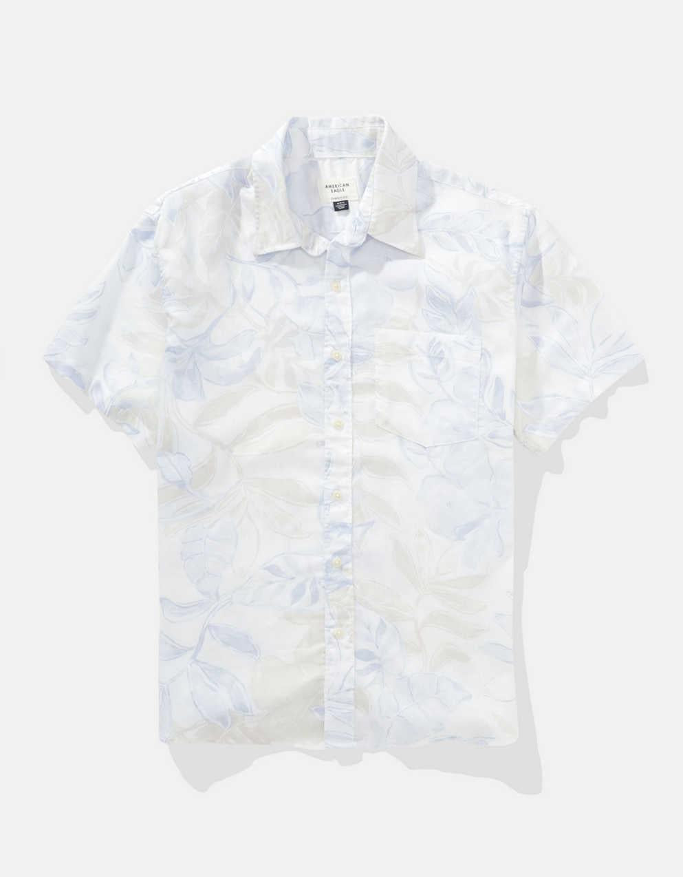 AE Poolside Tropical Button-Up Shirt