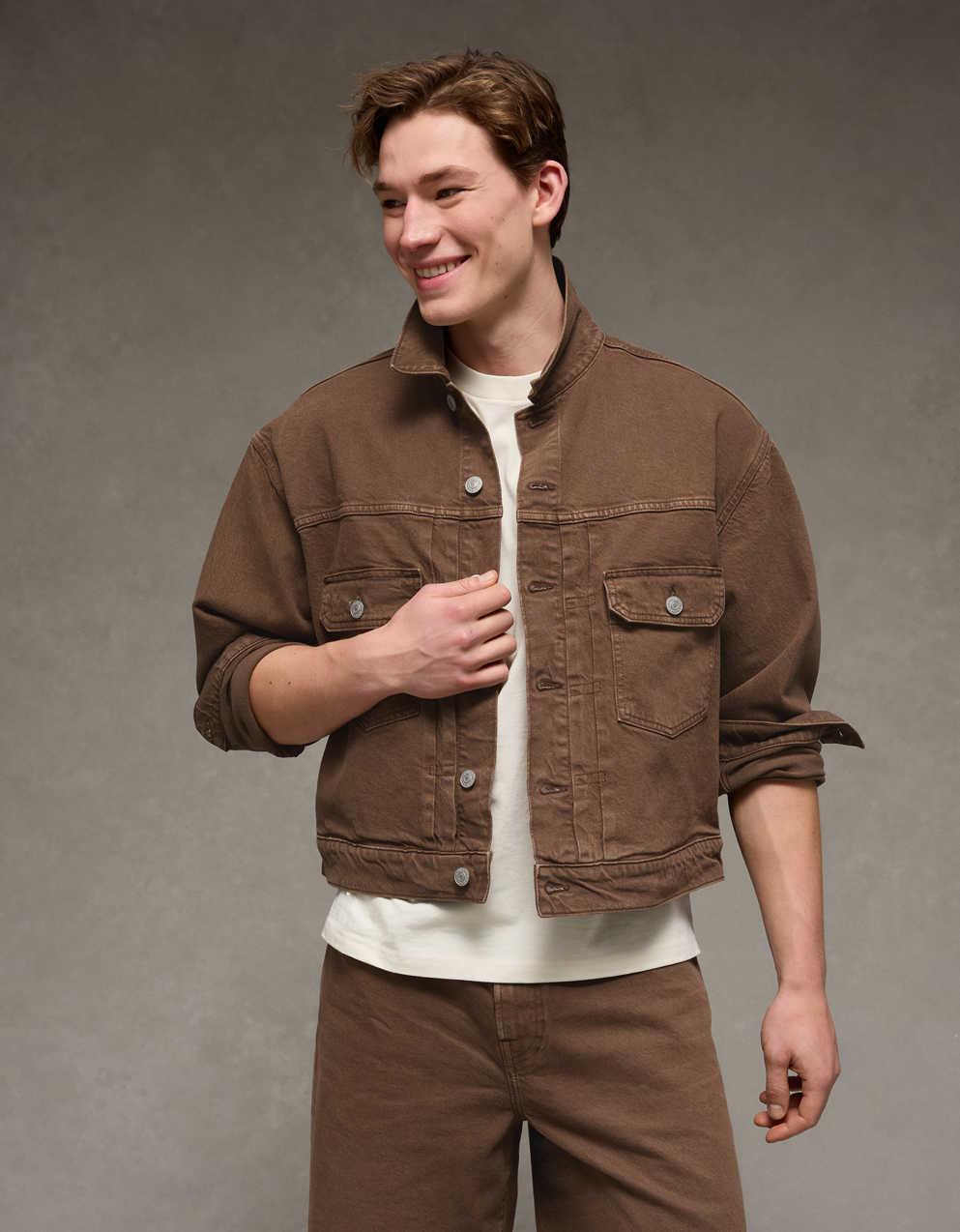 AE Relaxed Fit Denim Trucker Jacket