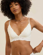Show Off Rosey Lace Padded Plunge Bralette