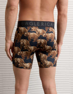 AEO Men's Bear Print 6" Flex Boxer Brief
