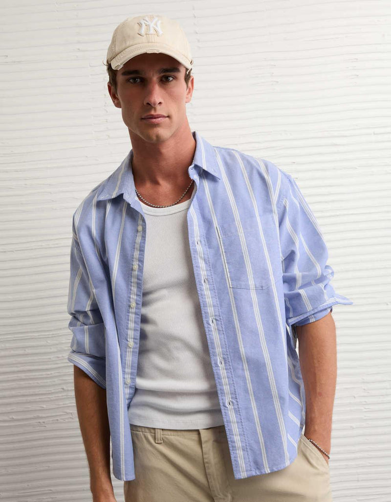 AE Relaxed Fit Oxford Button-Up Shirt