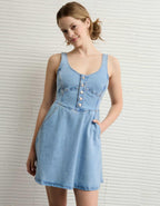 AE Denim Skater Mini Dress