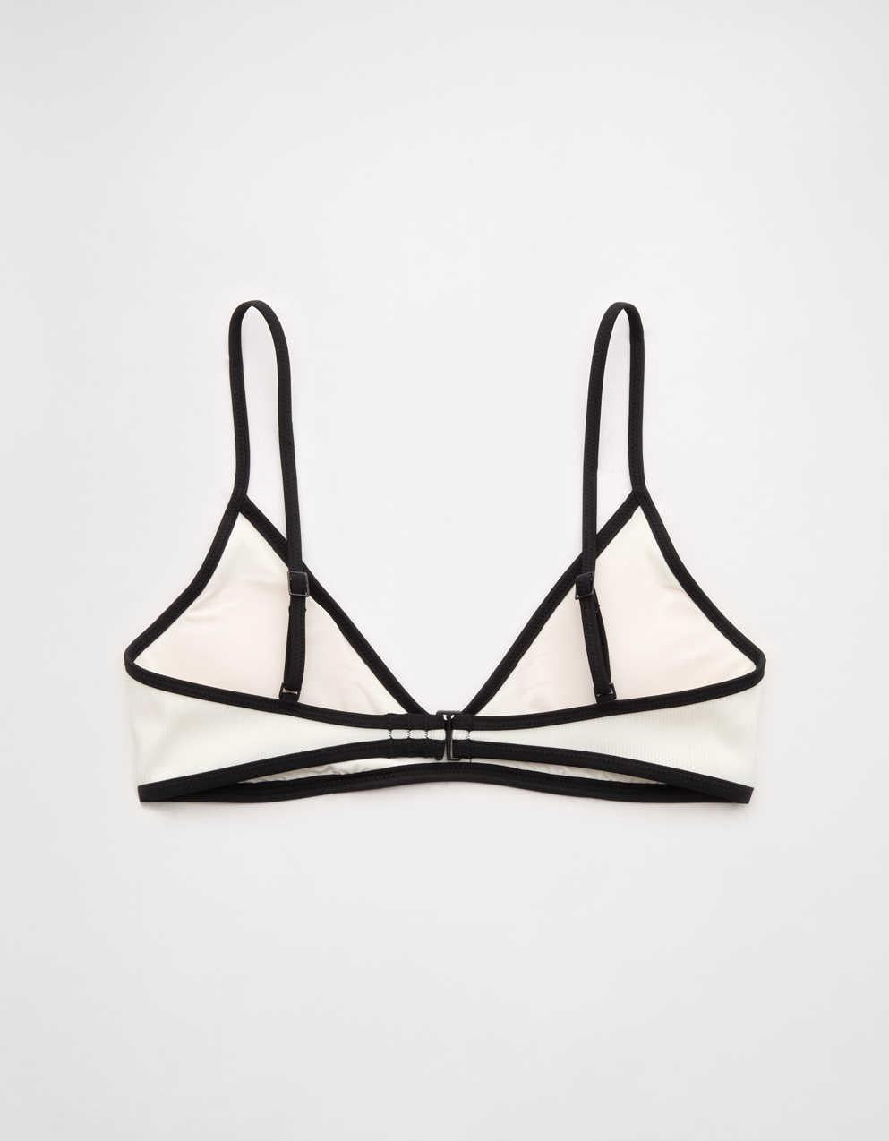 Aerie Skinny Strap Voop Ribbed Bikini Top