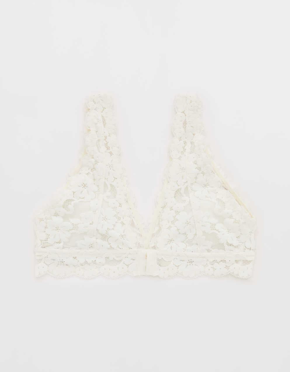 Show Off Chenille Lace Padded Plunge Bralette