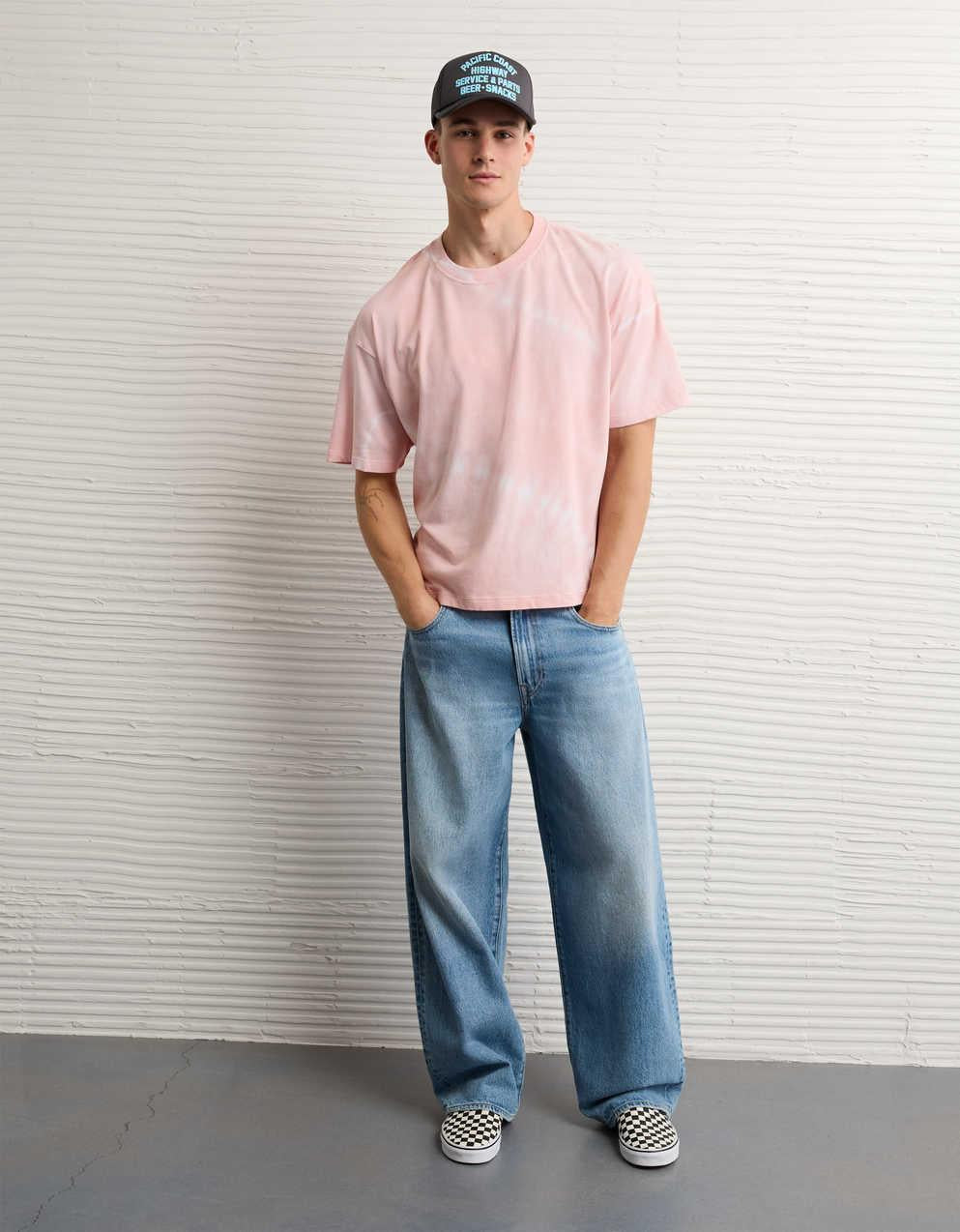 AE Boxy Fit Sueded Jersey T-Shirt