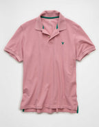 AE Standard Fit Pop Logo Pique Polo Shirt