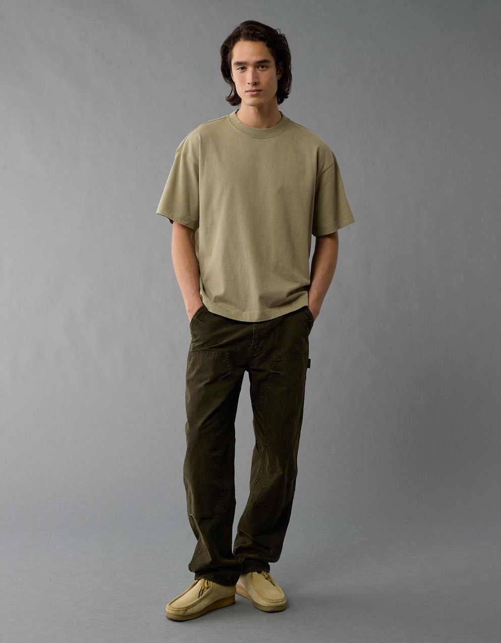 AE Boxy Fit Sueded Jersey T-Shirt