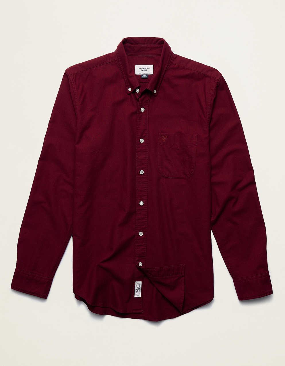 AE Everyday Slim Oxford Button-Up Shirt