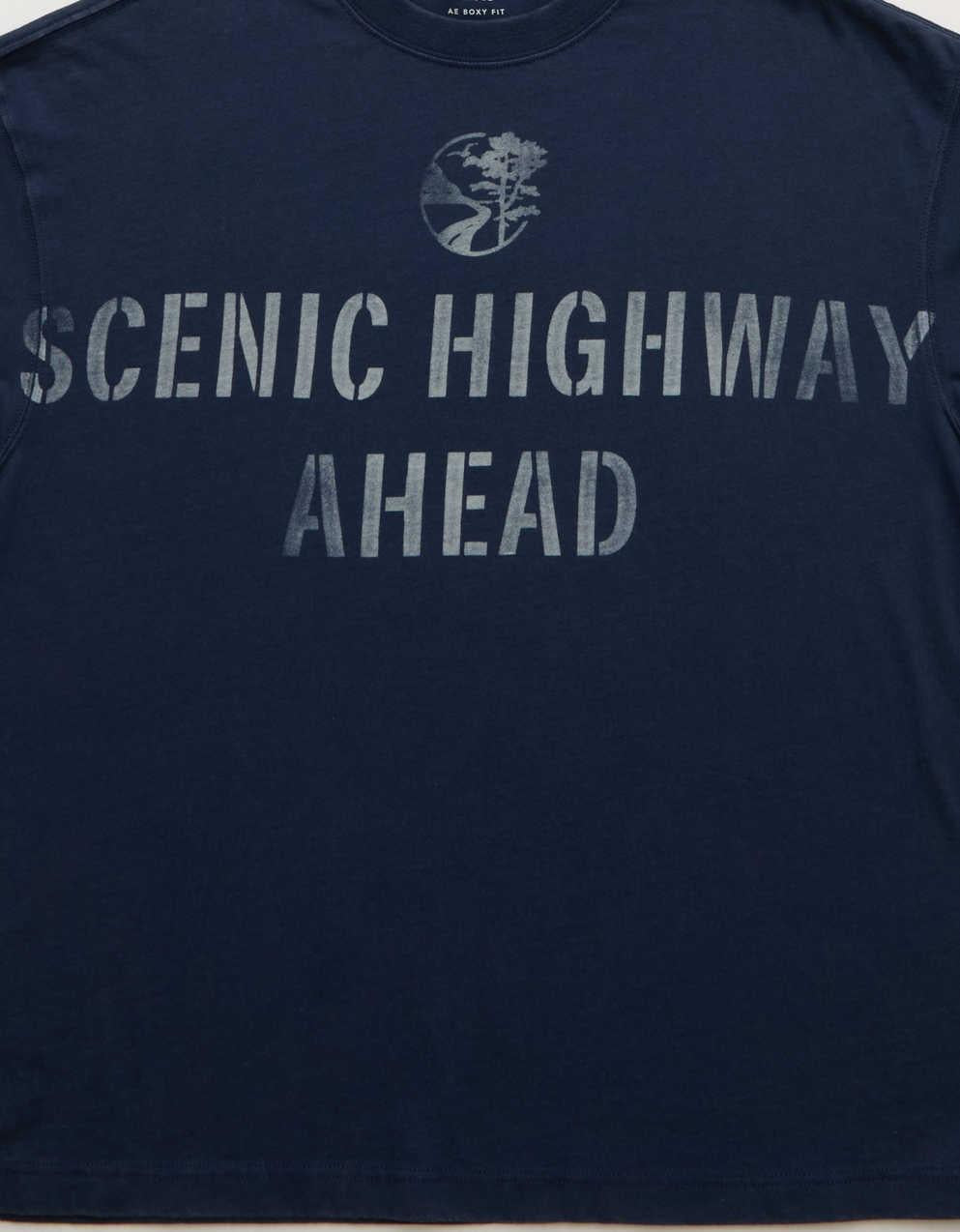 AE Boxy Fit Destination Graphic T-Shirt