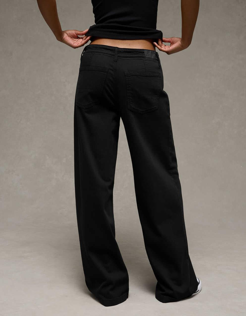 AE Dreamy Drape Stretch Low-Rise Ultra Wide-Leg Pant