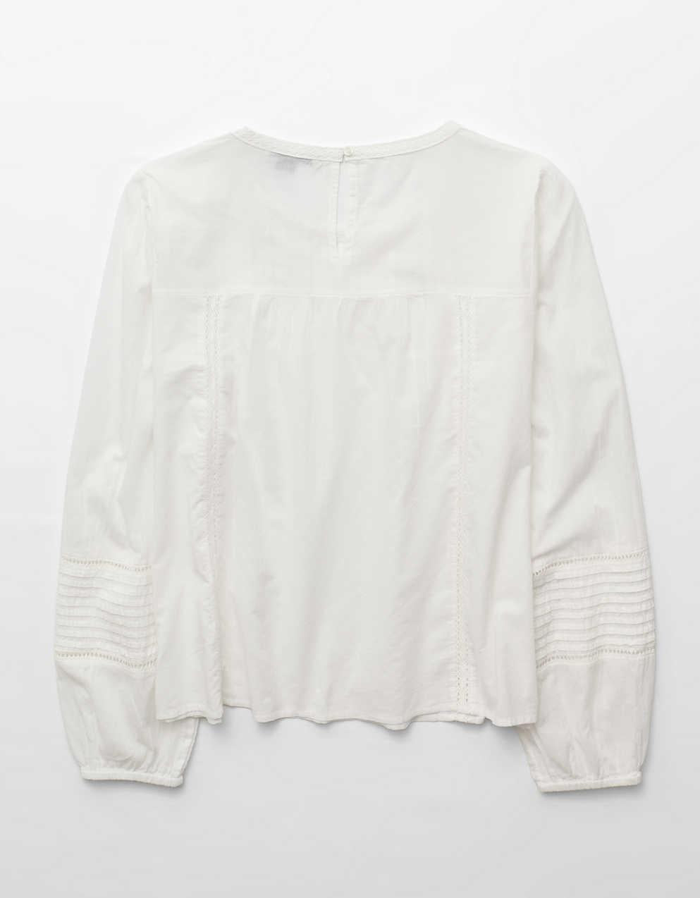 AE Lace Long-Sleeve Blouse