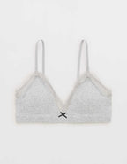 Superchill Cotton Rib Padded Triangle Bralette