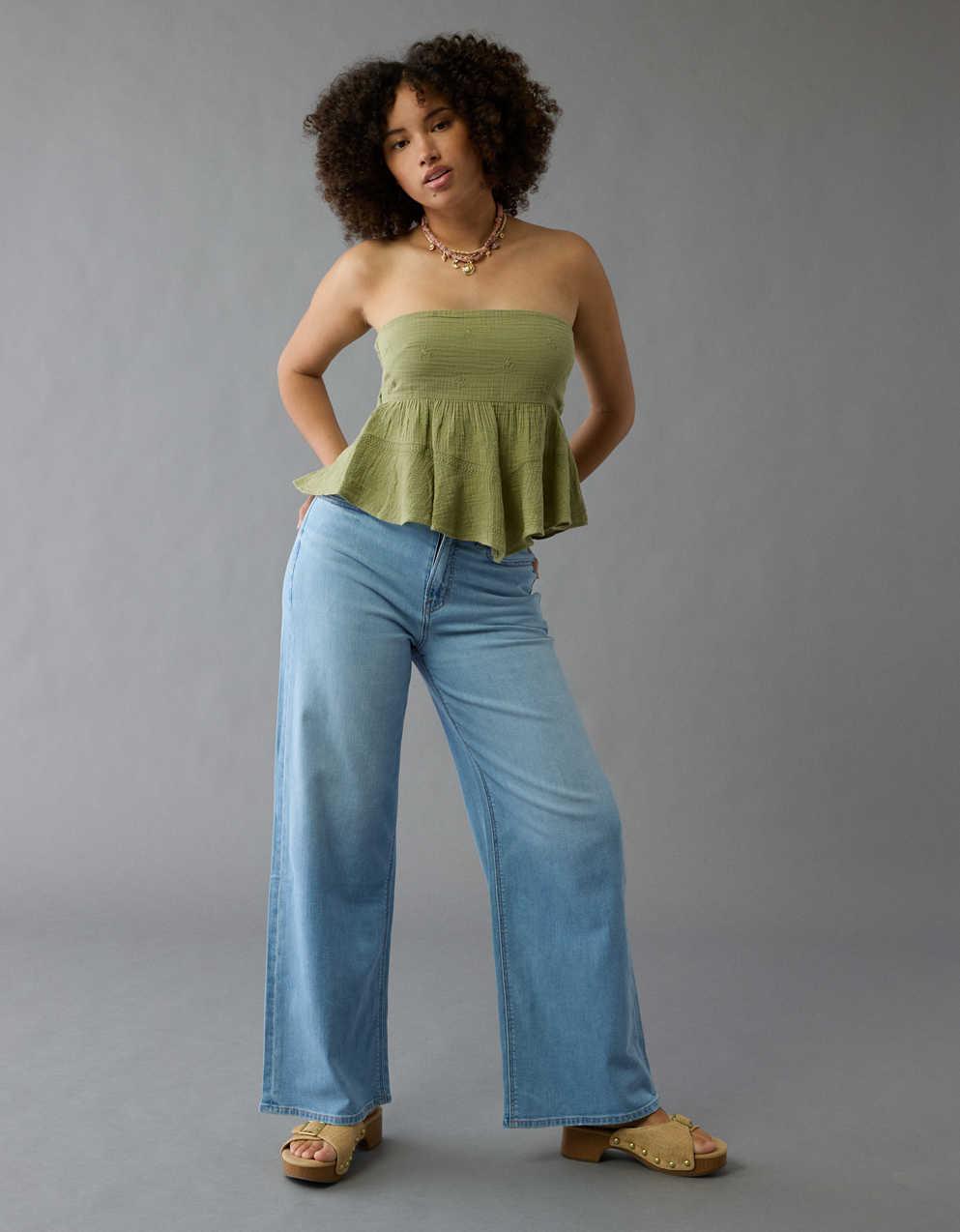 AE Curvy Super High-Waisted Baggy Jean