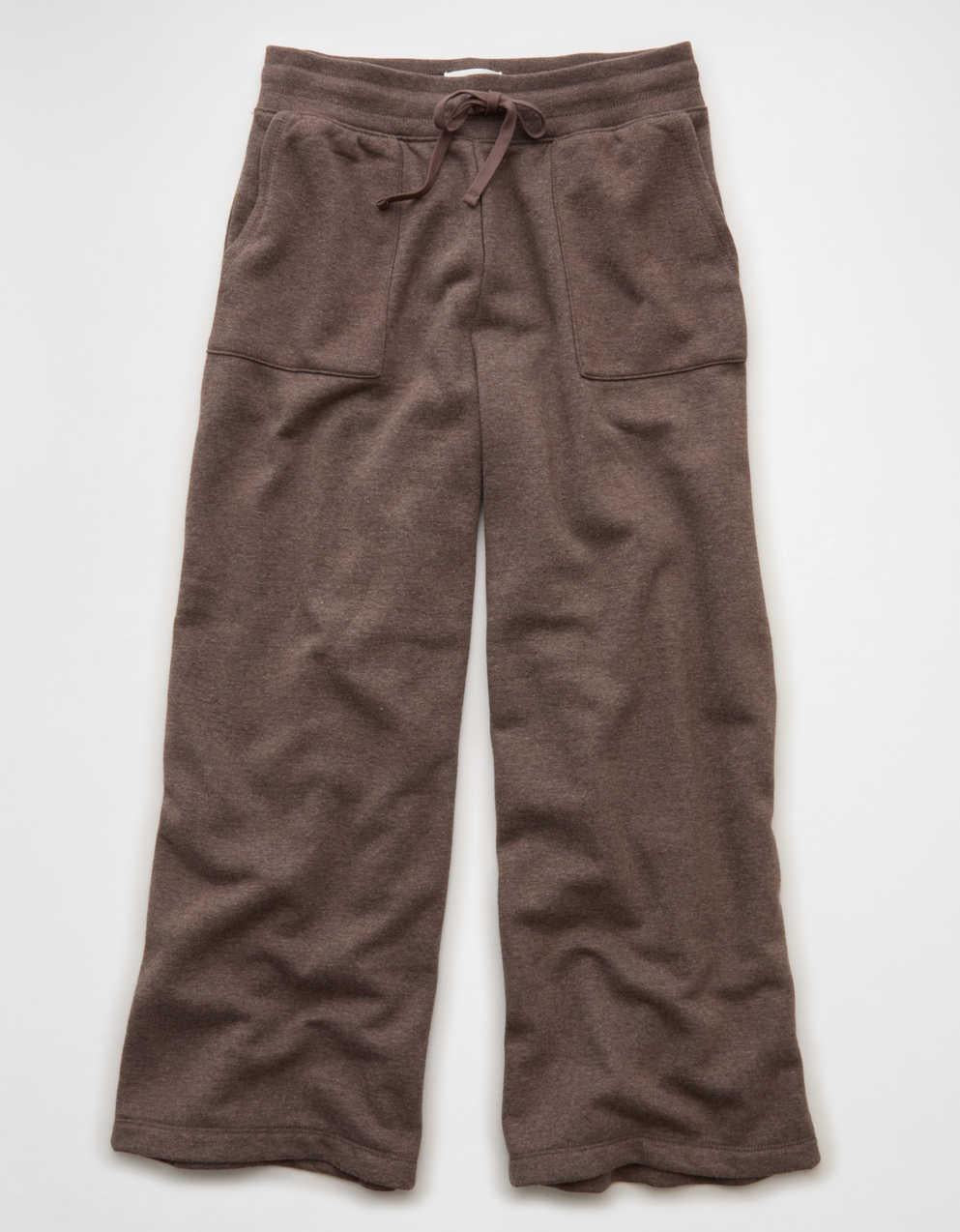 AE Everyday Luxe Wide-Leg Sweatpant