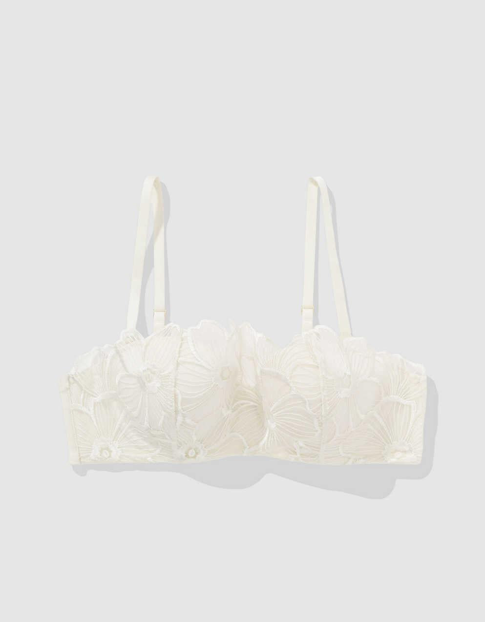 Show Off Embroidery Strapless Push Up Bra