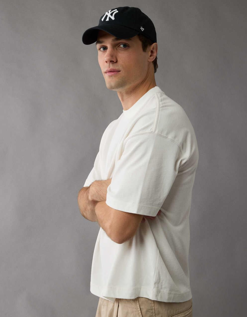 AE Boxy Fit Sueded Jersey T-Shirt