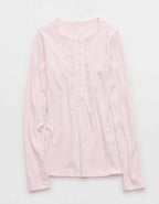 Aerie Essential Henley Layering T-Shirt