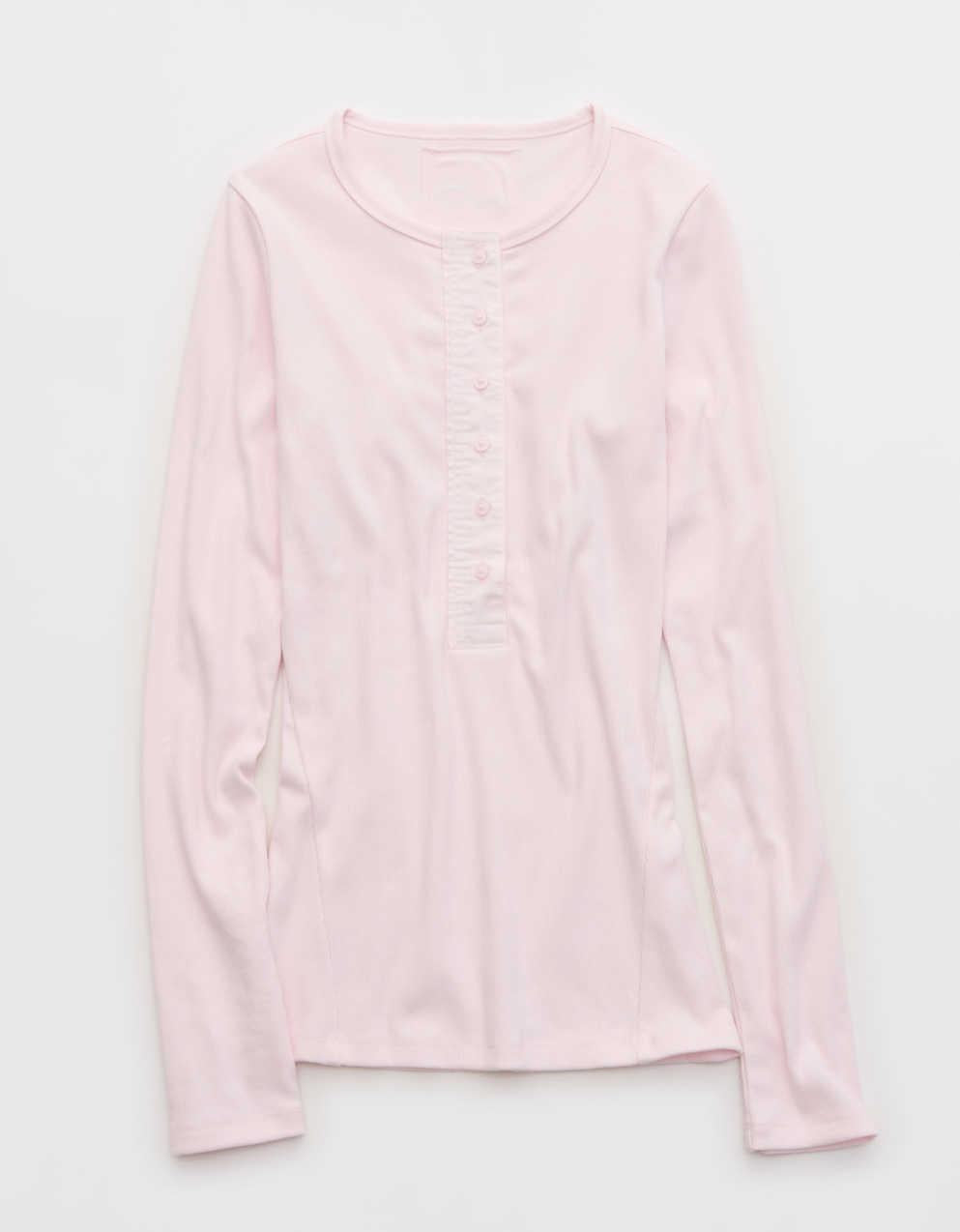 Aerie Essential Henley Layering T-Shirt