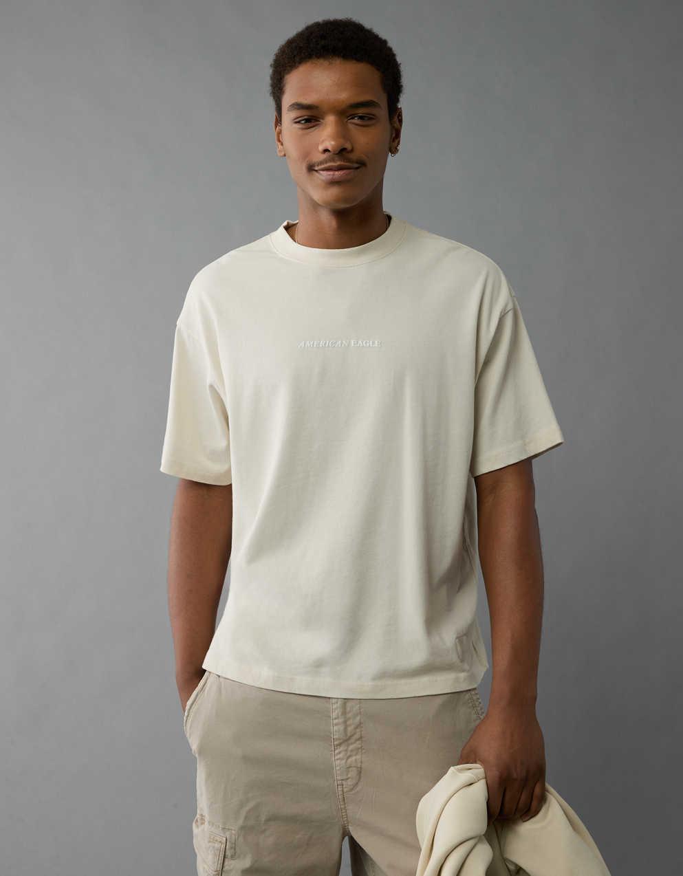 AE Laidback Luxe Heavyweight Oversized Logo Graphic T-Shirt