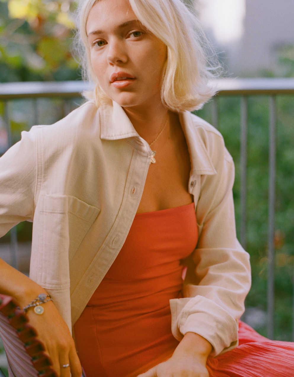 Aerie Cropped Buttondown Shirt