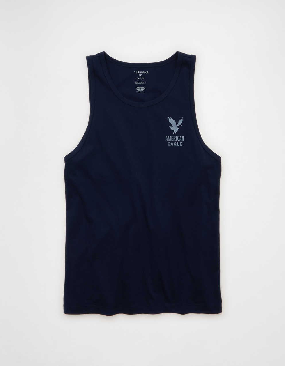 AE Standard Fit Lightweight Logo Graphic Tank Top