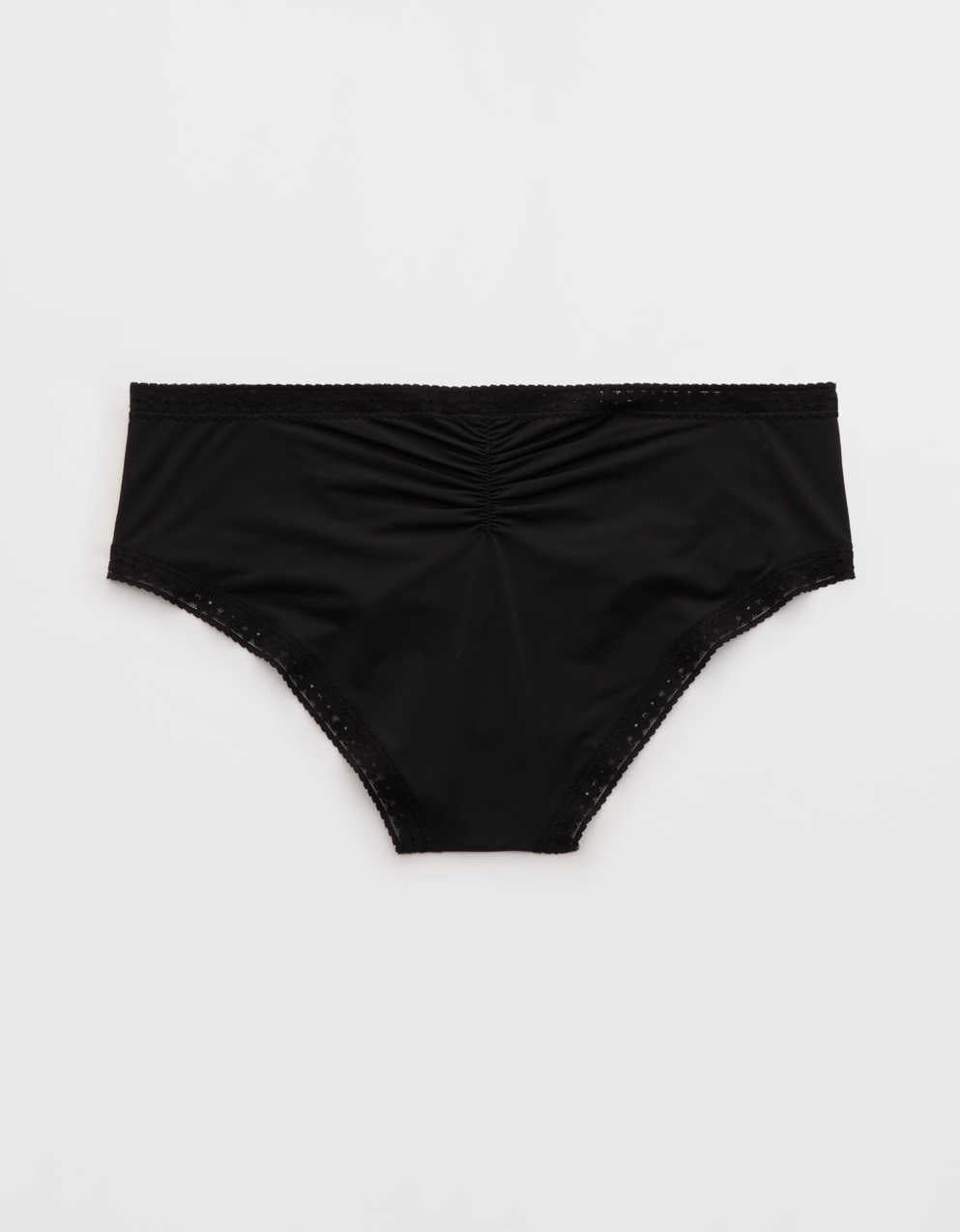 SMOOTHEZ Microfiber Lace Cheeky Underwear