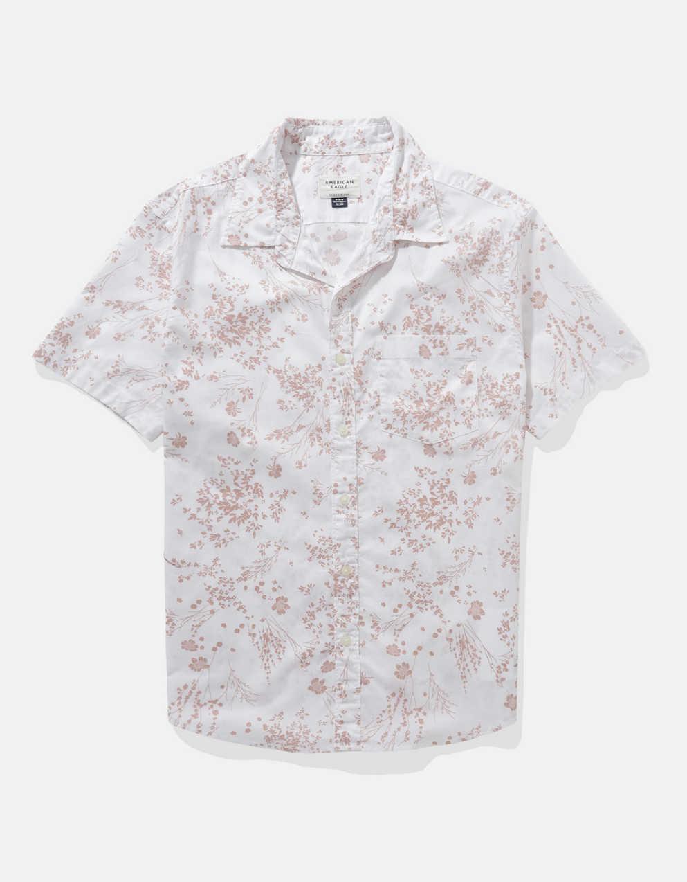 AE Poolside Printed Button-Up Shirt