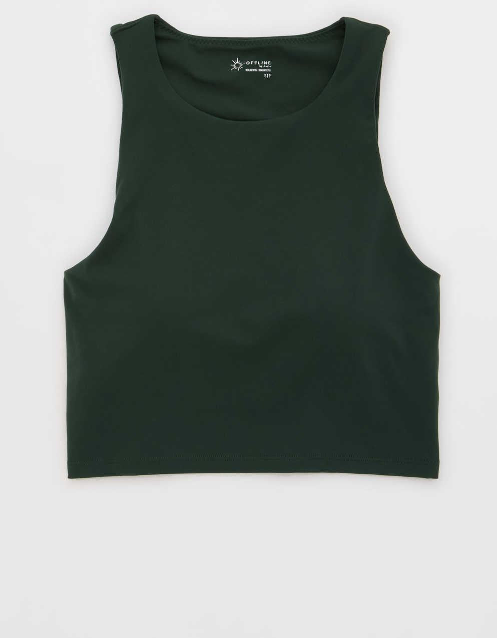 OFFLINE By Aerie Real Me XTRA High Neck Longline Sports Bra