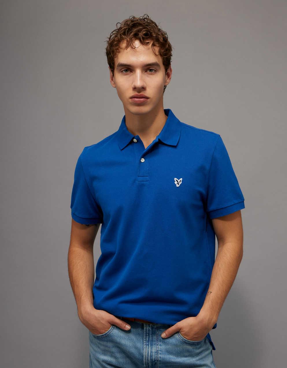 AE Standard Fit Flex Pique Polo Shirt