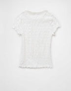 AE Smocked Hey Baby Tee