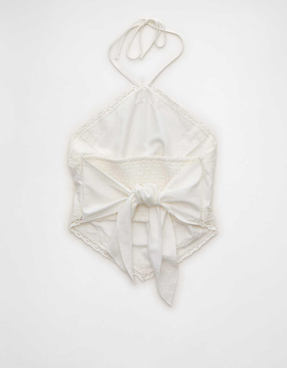 AE Linen-Blend Bandana Halter Top