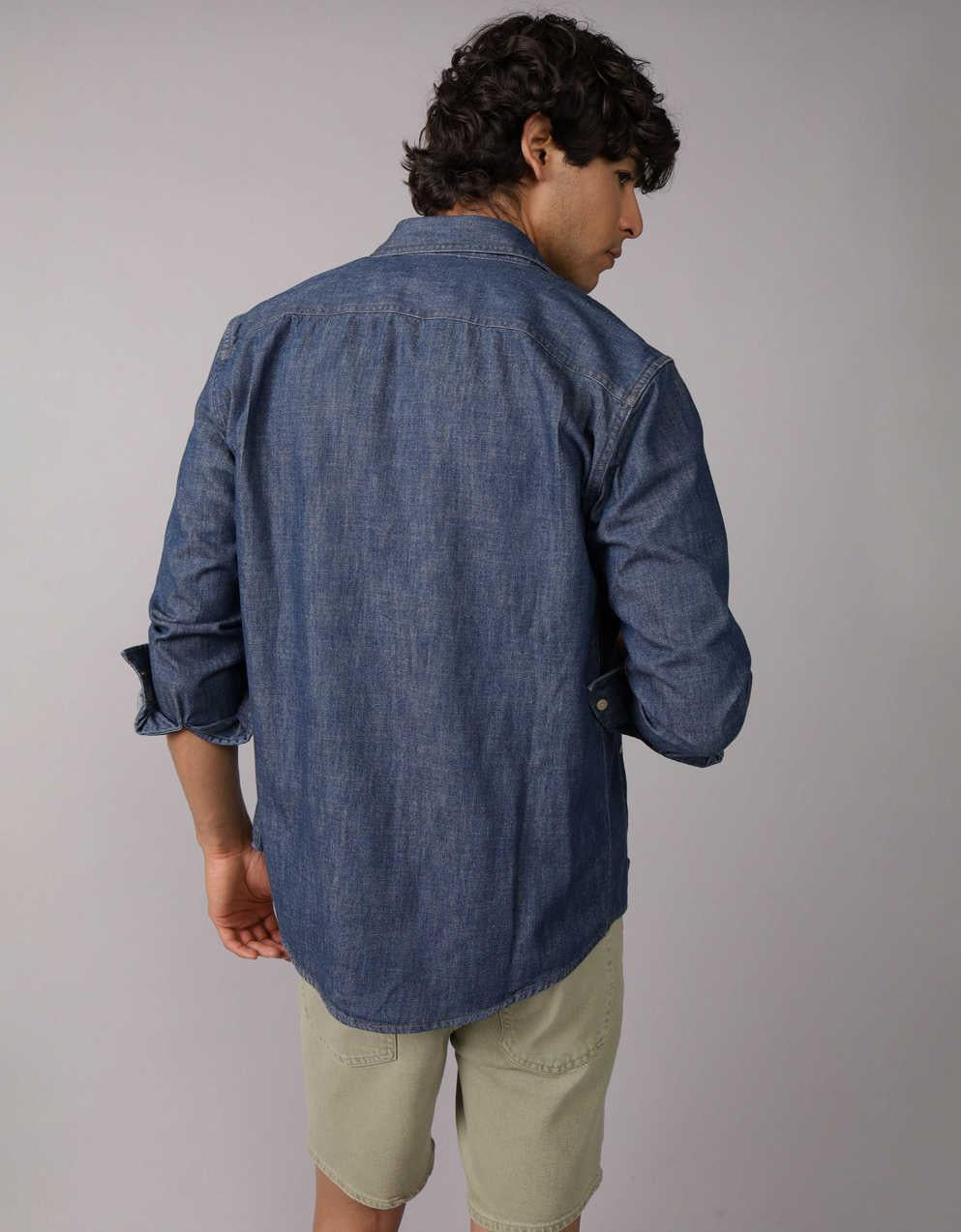 AE Long Sleeve Denim Shirt