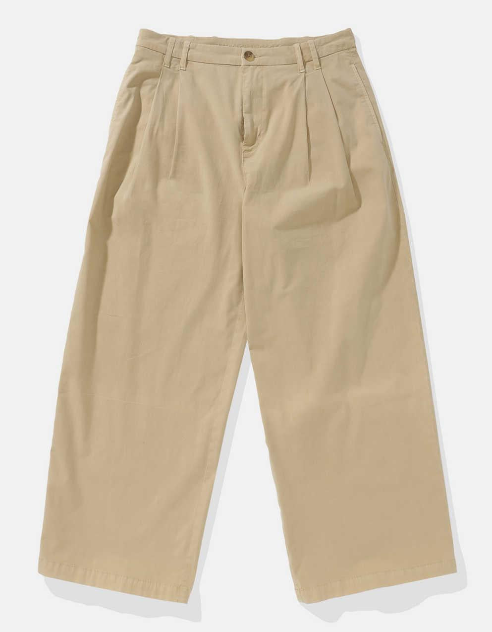 AE Stretch Super High-Waisted Ultra Wide-Leg Ankle Trouser