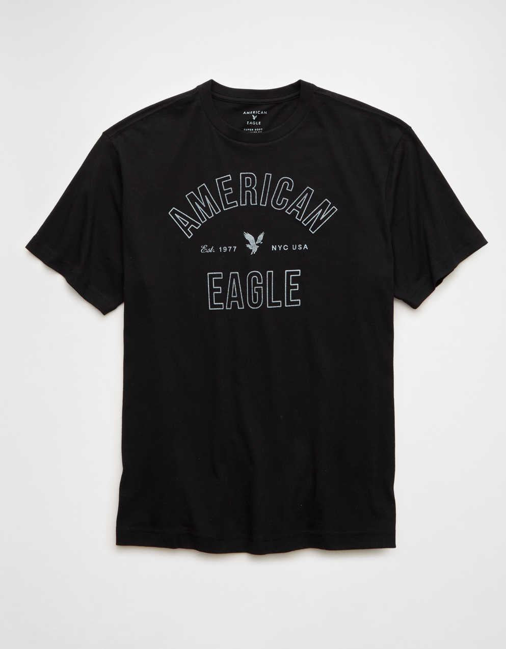 AE Standard Fit Lightweight Logo Graphic T-Shirt