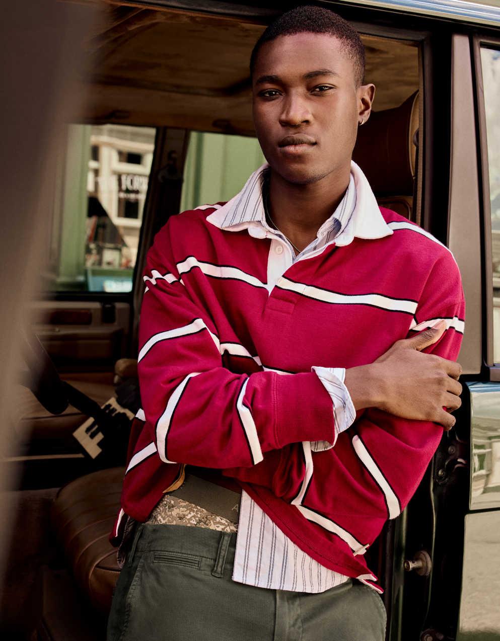 AE Boxy Fit Rugby Shirt