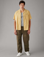 AE Poolside Striped Button-Up Shirt