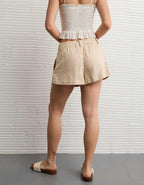 AE Stretch High-Waisted Pleated Trouser Short