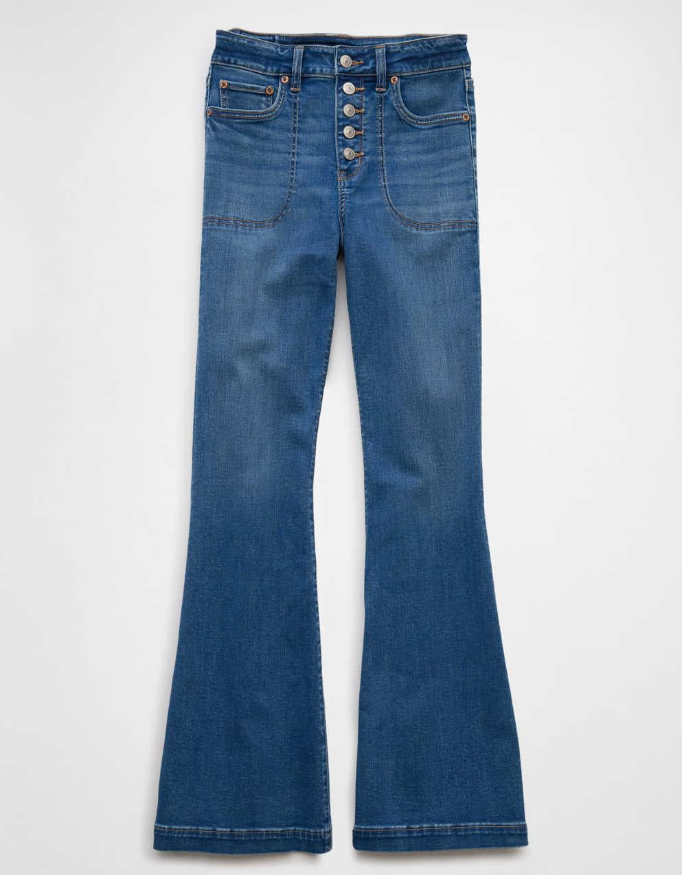 AE Next Level Super High-Waisted Flare Jean