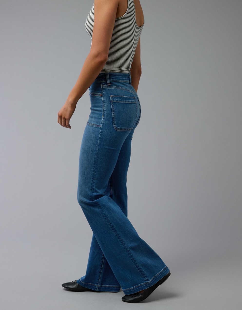 AE Next Level Super High-Waisted Flare Jean