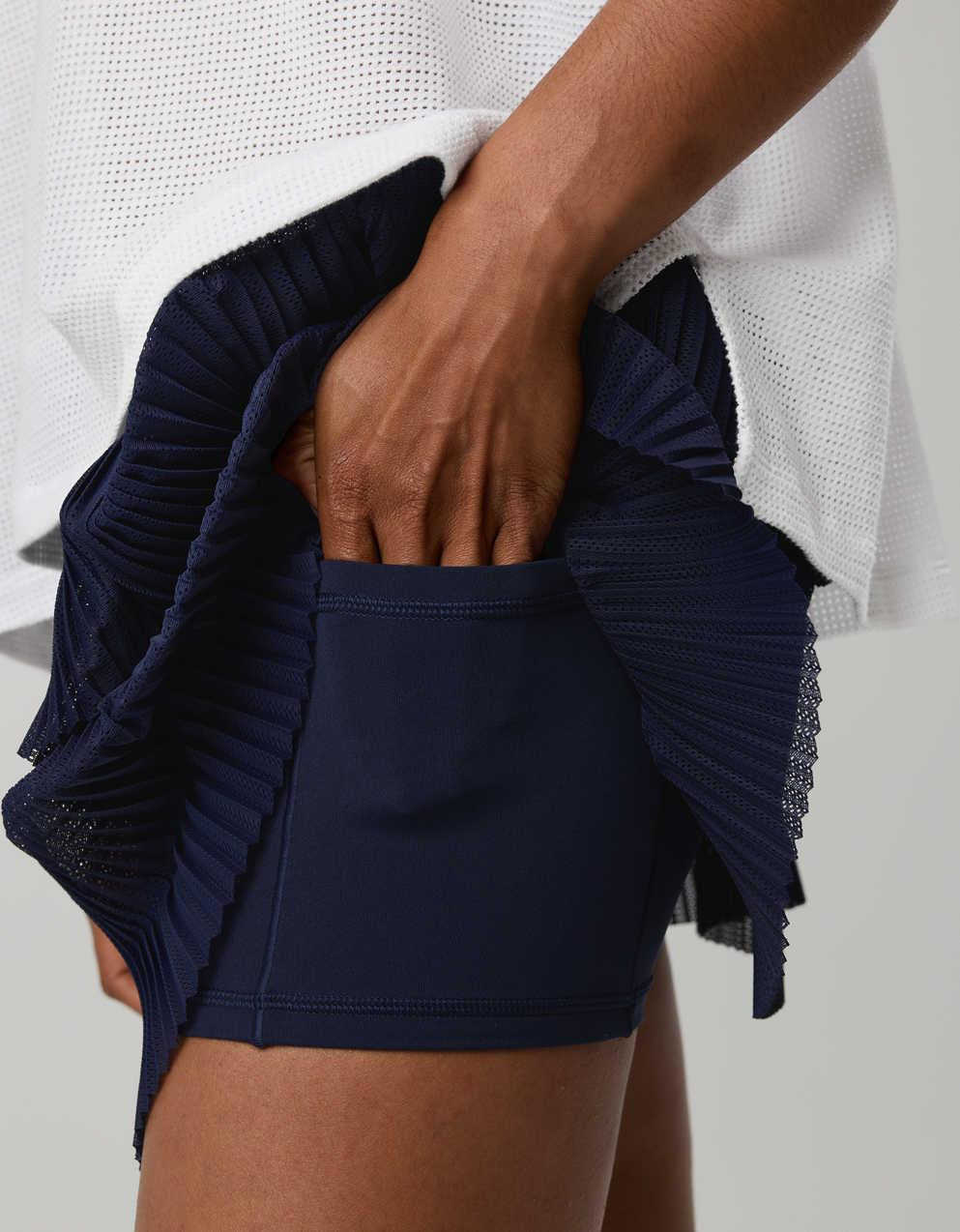 OFFLINE By Aerie Real Me Pleated Mesh Skort