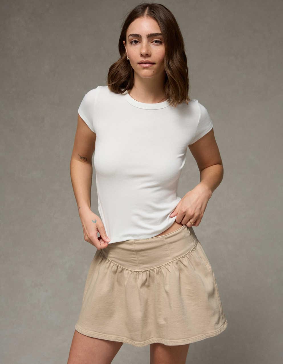 AE High-Waisted Dipped-Waist Mini Skort