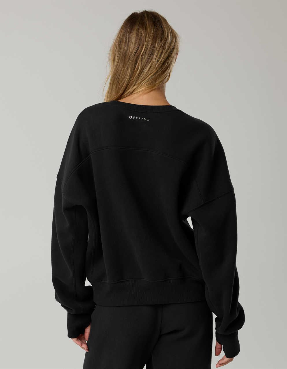 OFFLINE By Aerie Cloud Fleece Classic Crewneck Sweatshirt