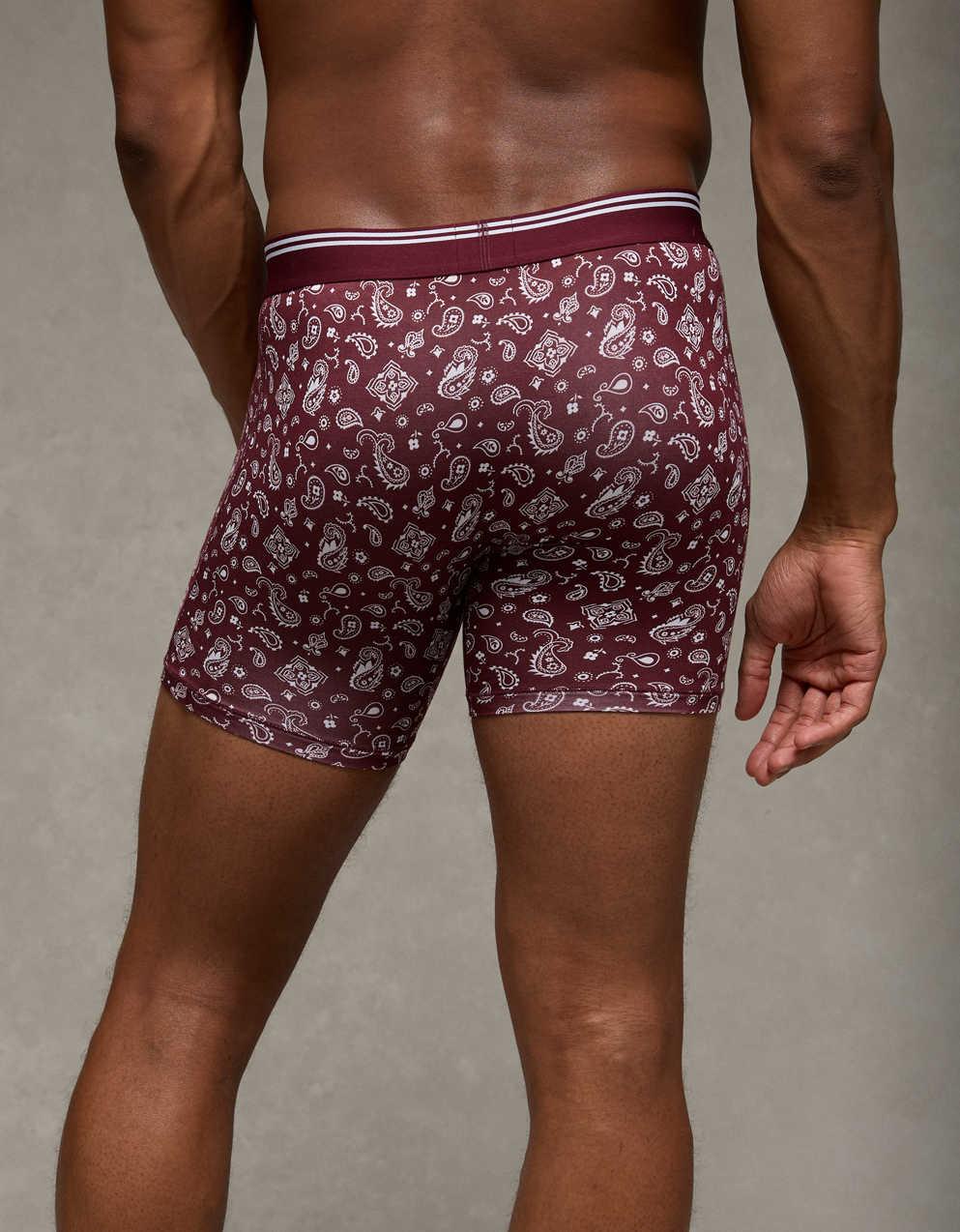 AEO Men's Paisley 6" Ultra Soft Boxer Brief